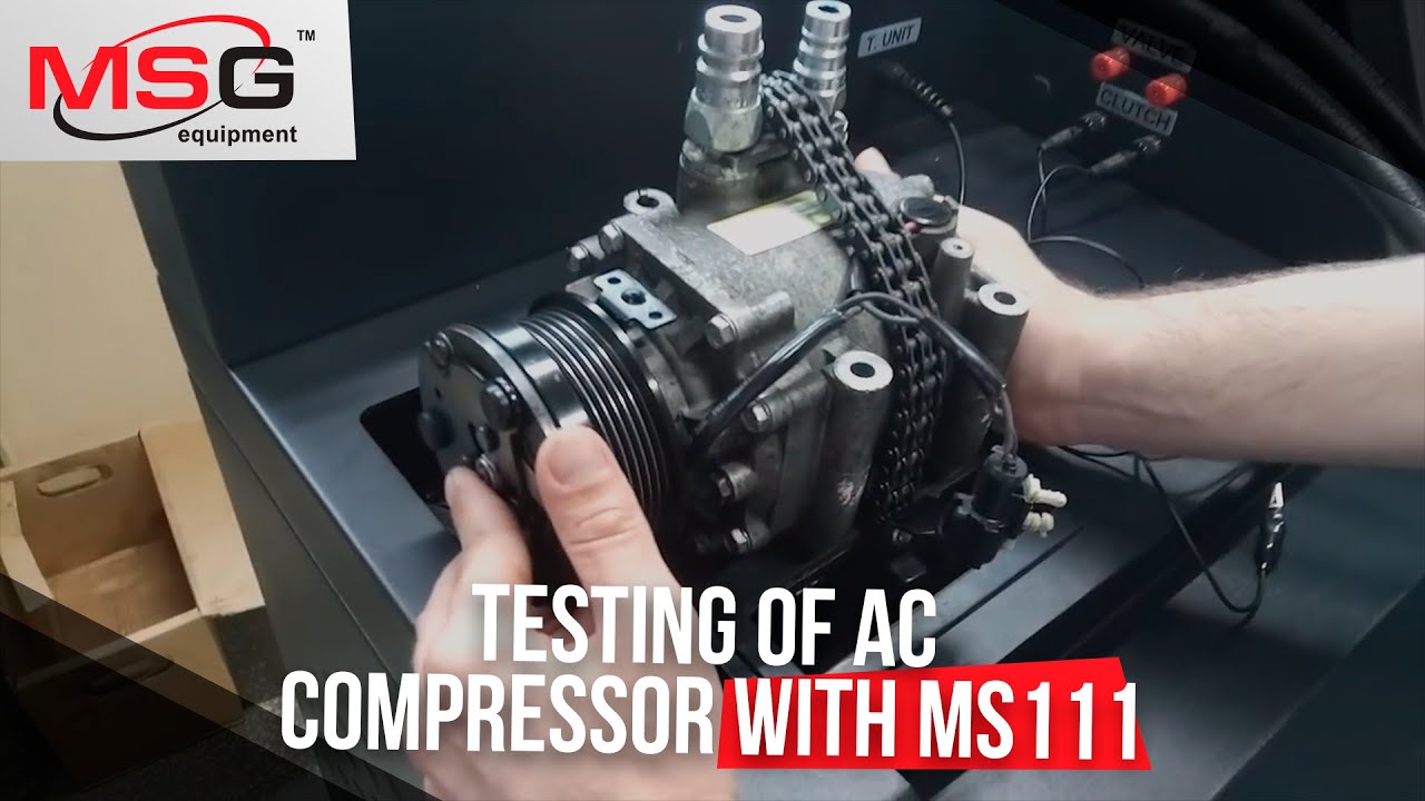 Testing of AC compressor with MS111