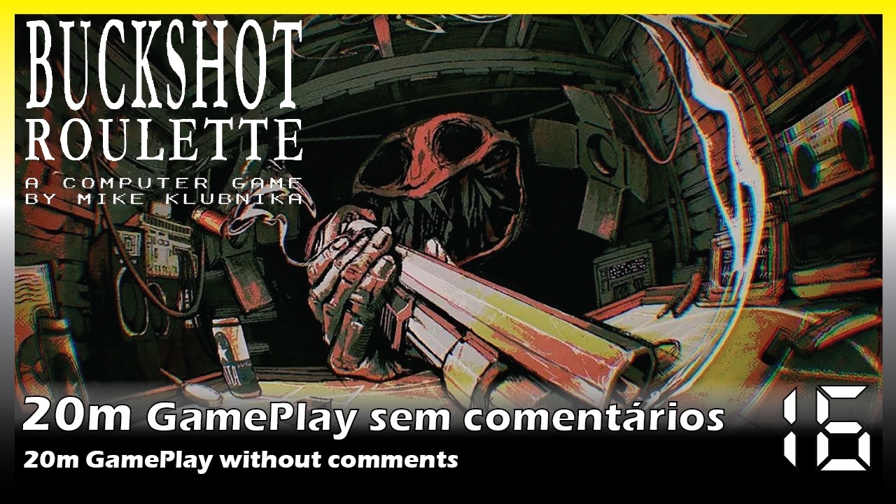 Buckshot Roulette Parte 16 - 20m de Gameplay de Fundo Sem Comentários