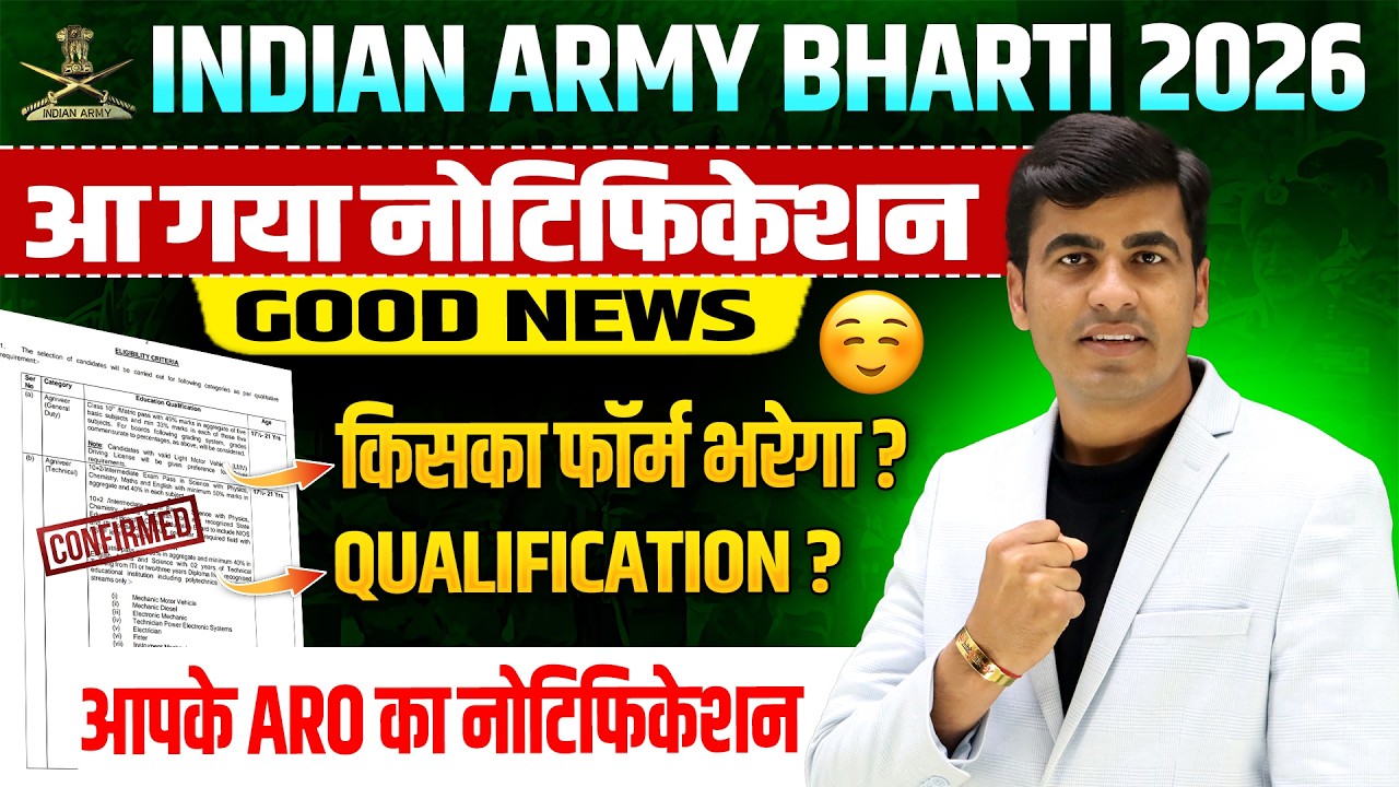 आ गया Army Bharti 2026 Official Notification 💯 | Army New Vacancy 2026 | Army Notification Out