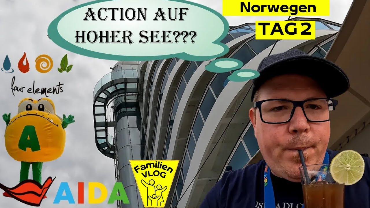 Unser ERSTER SEETAG - Ein Tag nur an BORD ? | AIDA Prima Reise | Tag 2