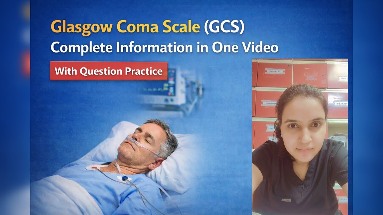 Glasgow Coma Scale (GCS) Full Explanation + Questions | Nursing Exams
