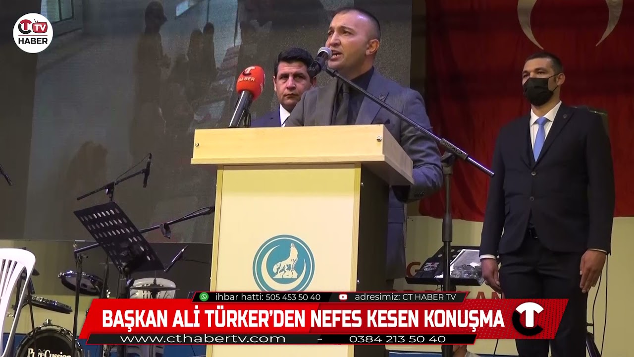 Başkan Ali T&uuml;rker'den Nefes Kesen Konuşma