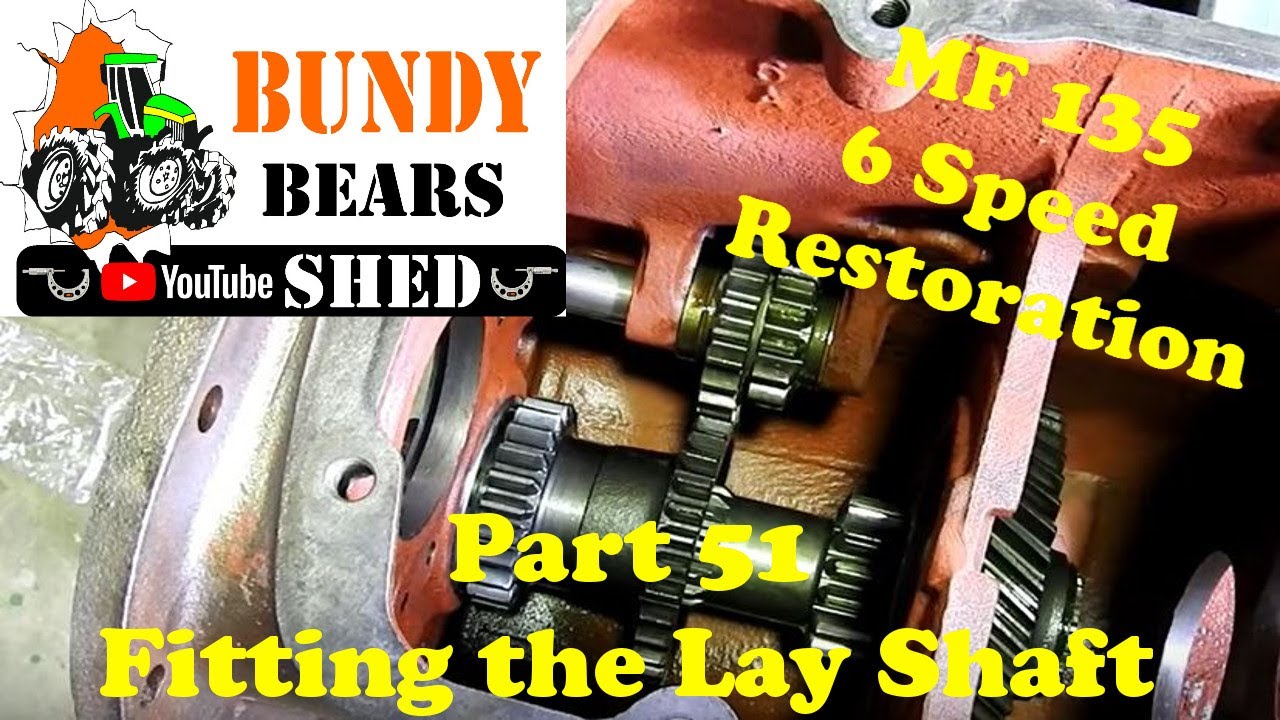 MF135 6 Speed Restoration #51 Fitting the Gearbox Layshaft