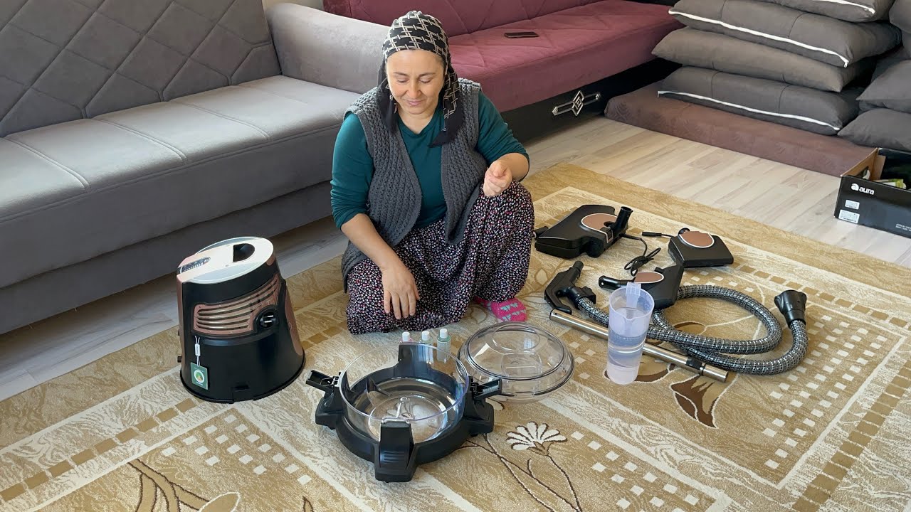 Aldığım süpürge makinesinin yaptığı temizliğe şok oldum❗️tozu iliğine kadar çekiyor