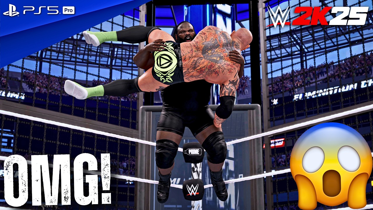 WWE 2K25 - Legendary Elimination Chamber Match For The WWE World Heavyweight Championship | 4K