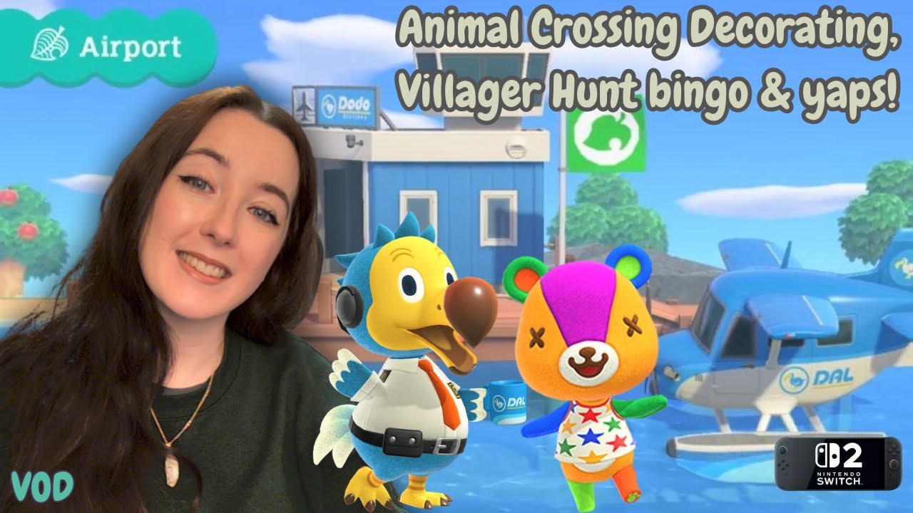 Lets Play Animal Crossing! Decorating & Villager Hunting Bingo!