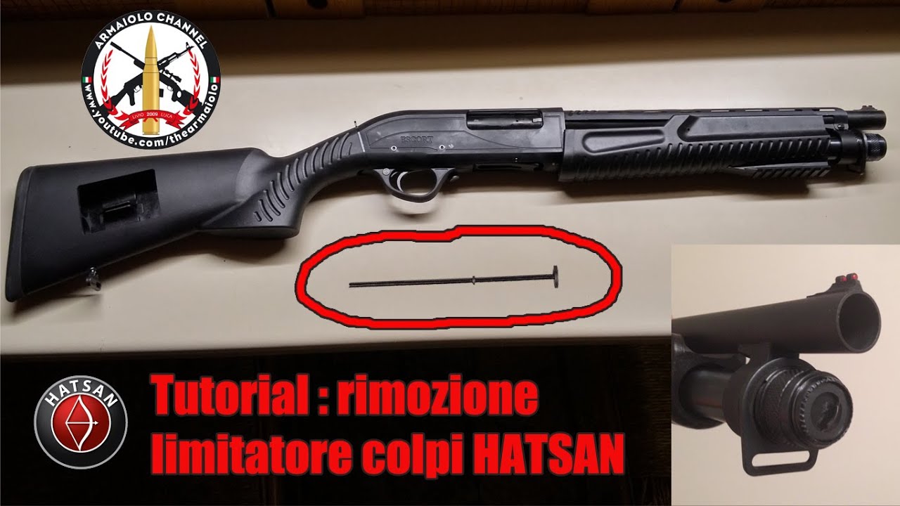 Tutorial : come rimuovere il limitatore di colpi negli Hatsan