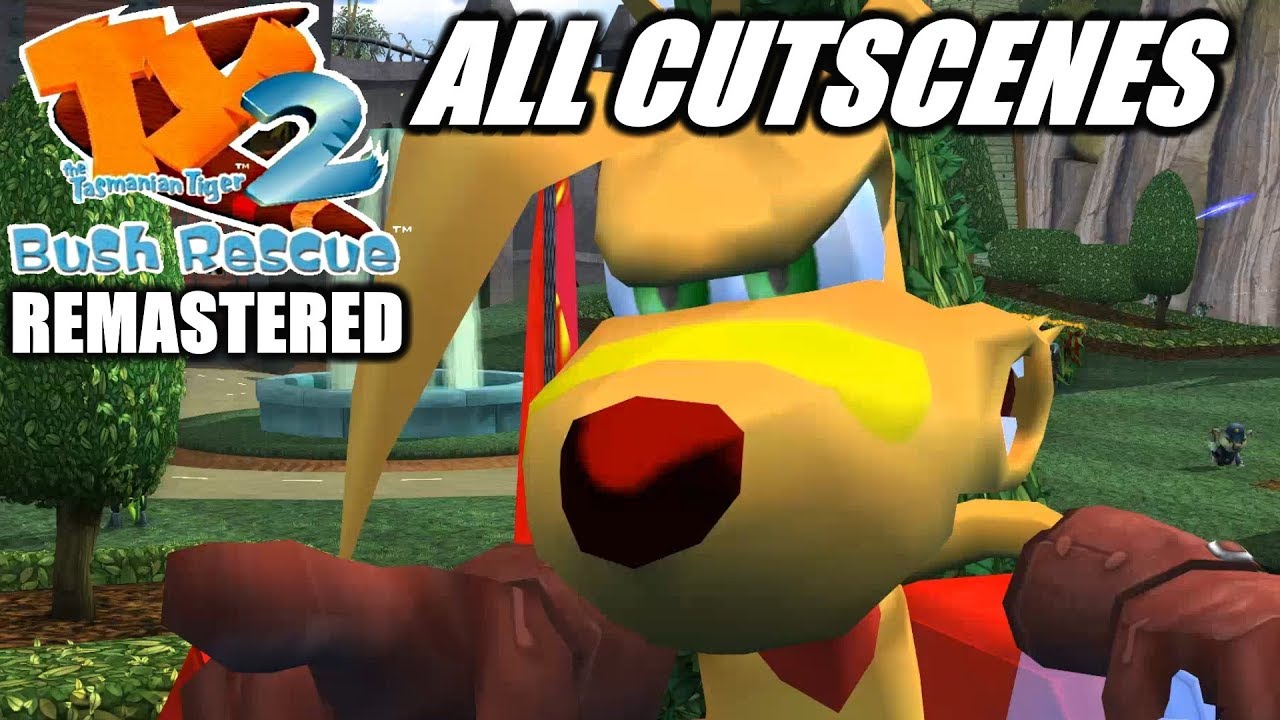 TY the Tasmanian Tiger 2: Remastered: All Main Story Cutscenes (Game Movie) (1080p)