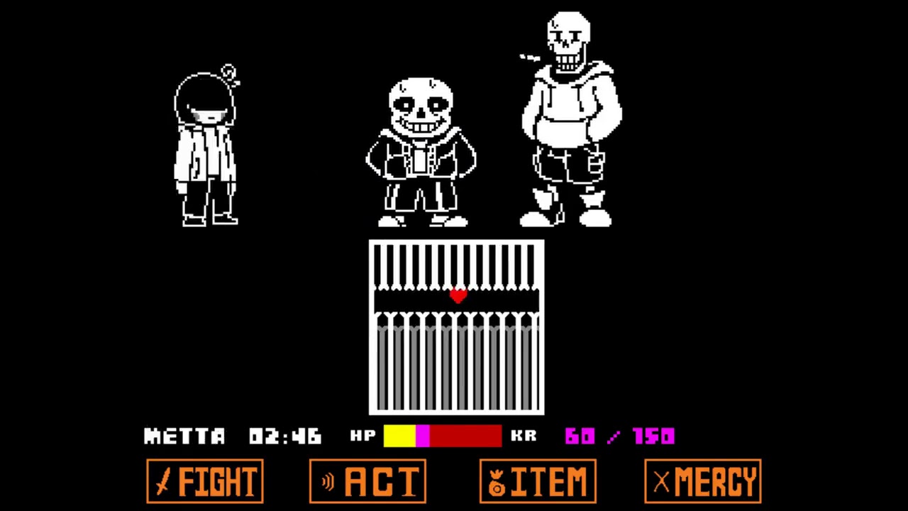 新バージョン Bad Time Trio 完全版 やってみた&ボーナス [undertaleファンゲーム]