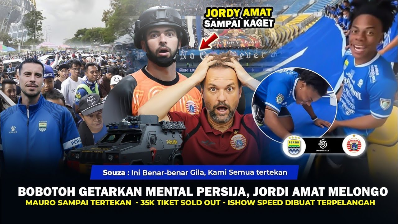 GILA, BOBOTOH GETARKAN GBLA, SOUZA & JORDI SAMPAI TERTEKAN DAN KAGET‼️ISHOW SPEED KAGUM,FORMASI NEW🔥