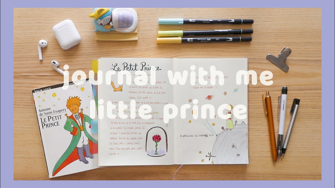 Journal With Me 🎨| Little Prince Themed 🦊