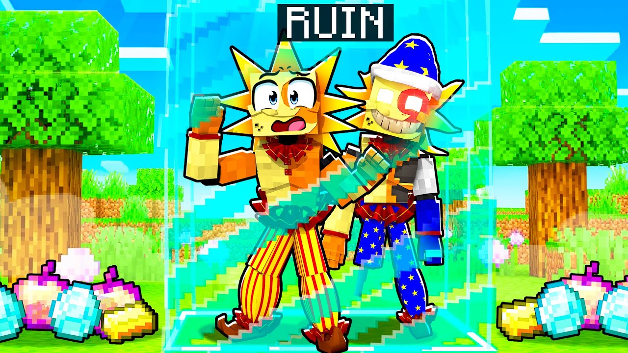 LOCKED on ONE BLOCK with RUIN ECLIPSE in Minecraft