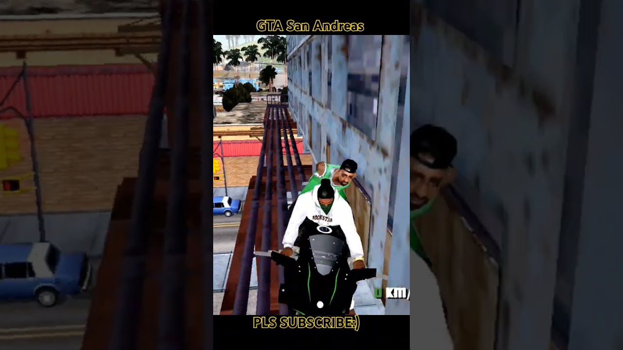 GTA San Andreas Stunt Jump Motorbike PG.120 #gtashort #shorts #cj