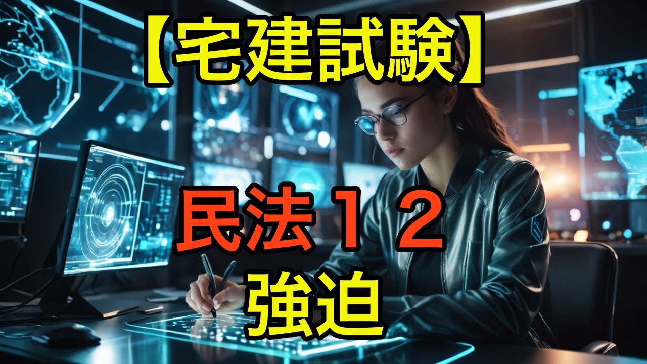 【宅建試験】民法１２「強迫とは : 当事者間、第三者との関係」