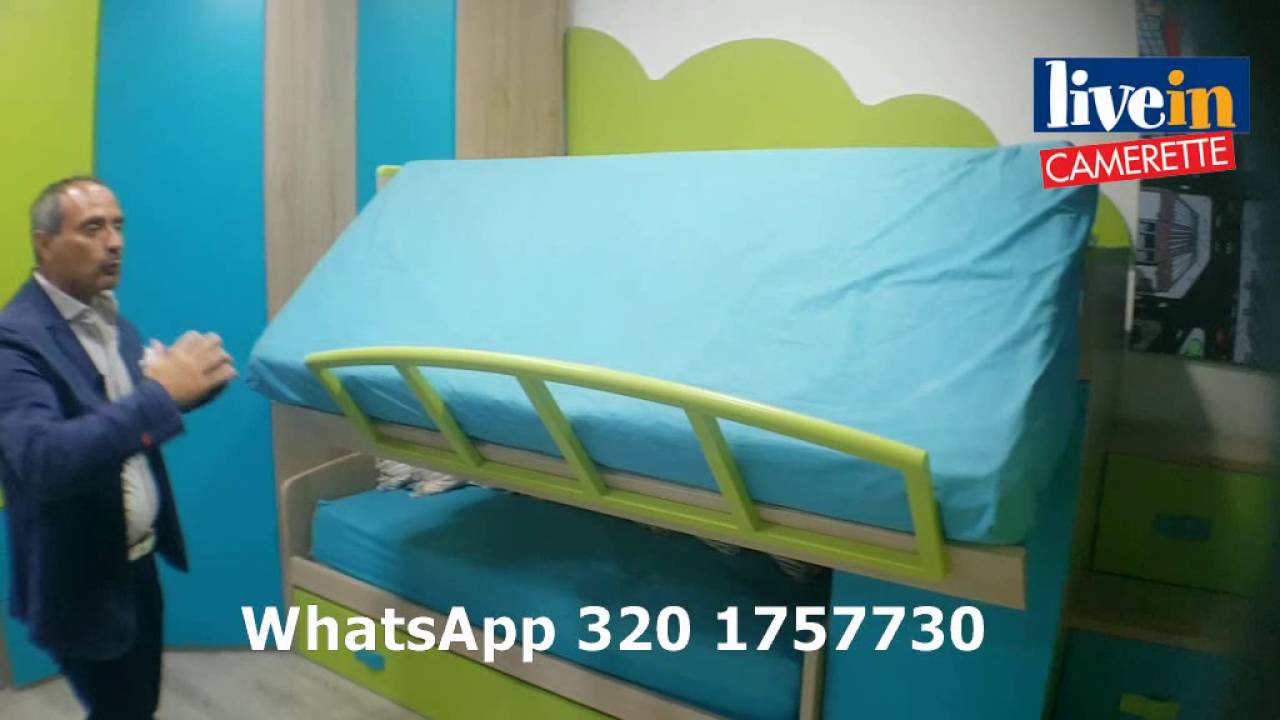 Cameretta a tre letti con cabina armadio