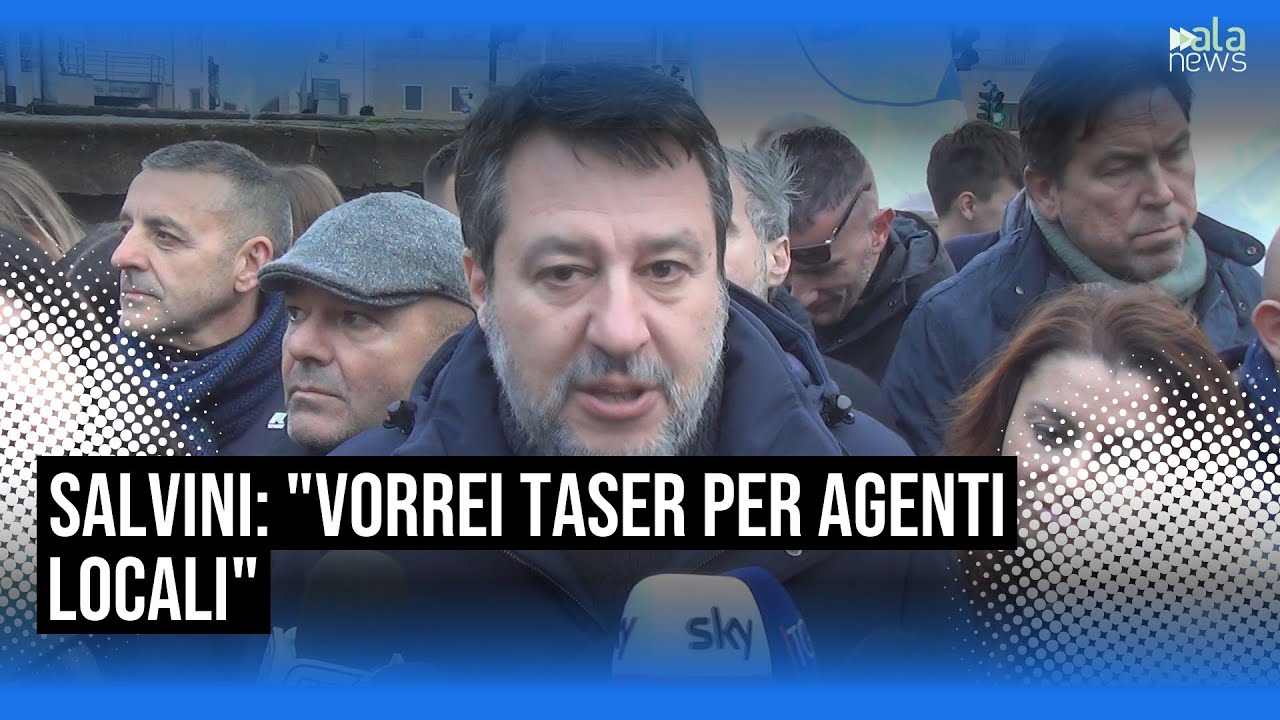 Sicurezza, Salvini: "Bodycam e taser per agenti locali aiuterebbe"