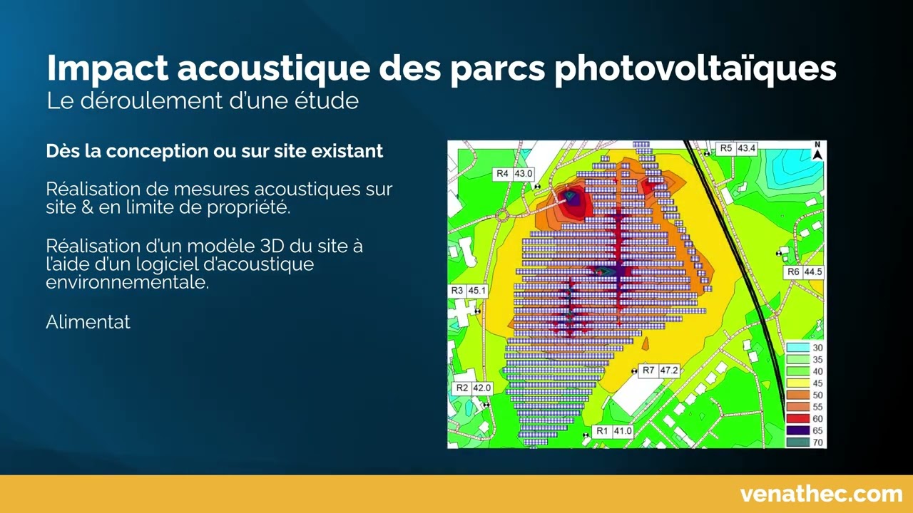 Impact Acoustique des Parcs Photovoltaïques VENATHEC - Réglementation & solutions