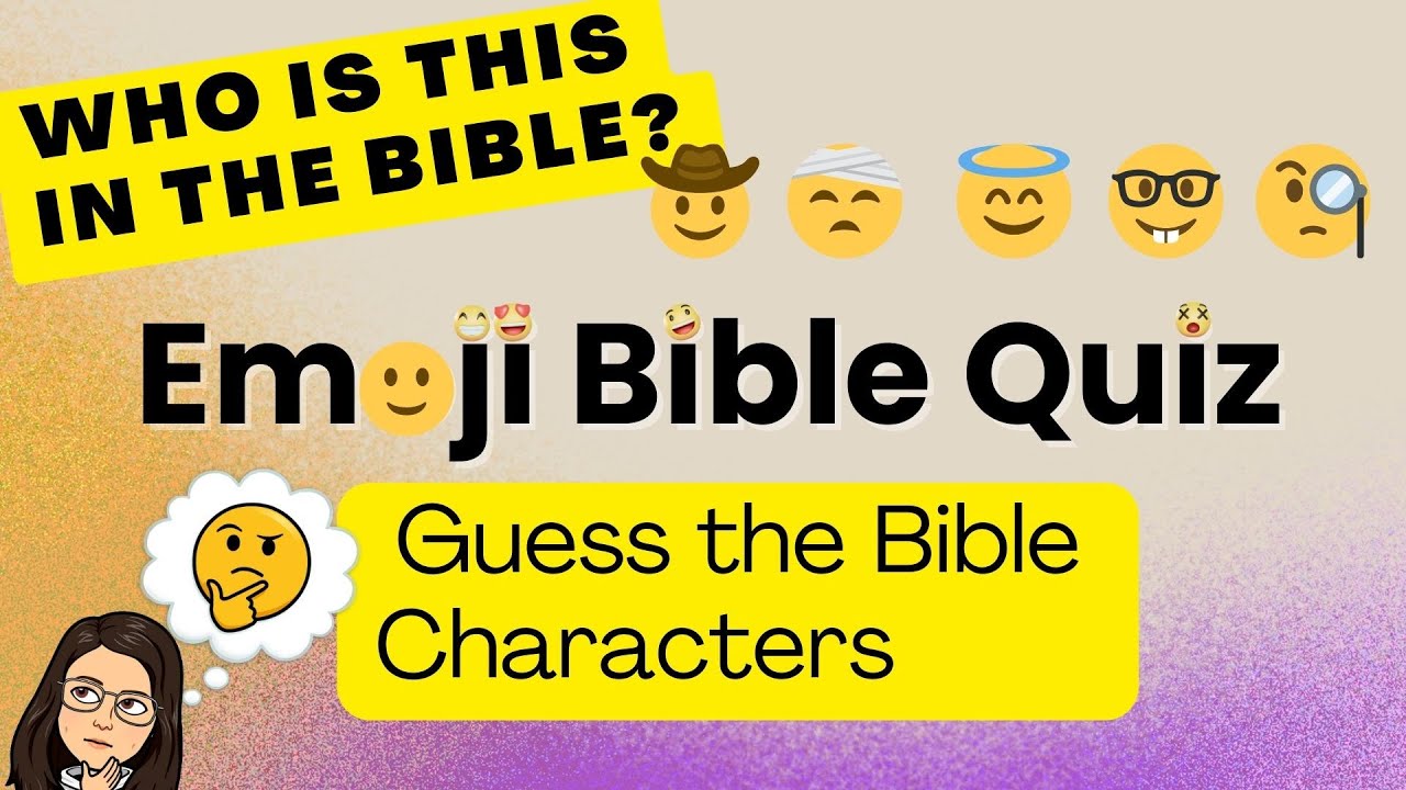 EMOJI BIBLE QUIZ 🙂 | Fun Bible Game | 10 Bible Trivia Questions on Bible Characters