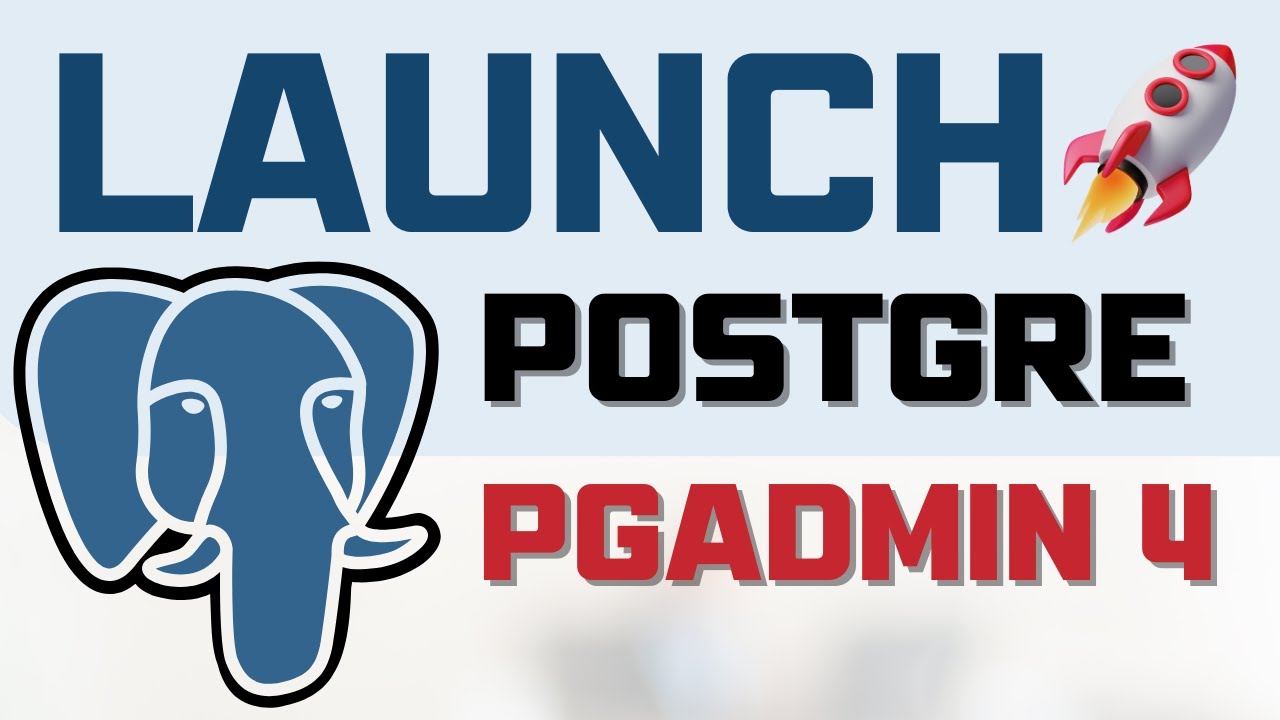 How to Launch PostgreSQL Admin 15 | Launch PGAdmin4 on windows | Database