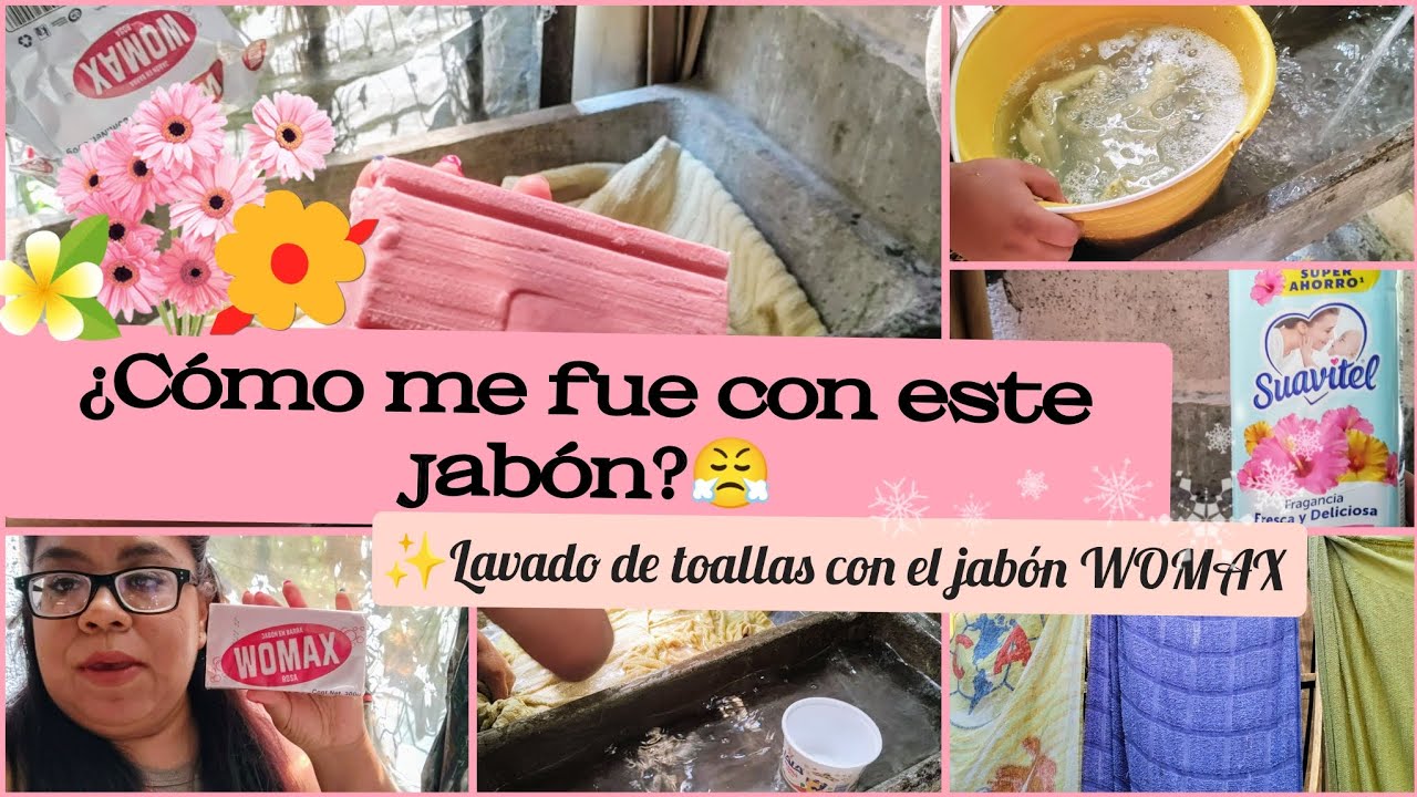 ✨ Lavado de Toallas de baño!!😤🥵🤔 Jabón  WOMAX #motivation #JabonWomax#LavadoToallas.