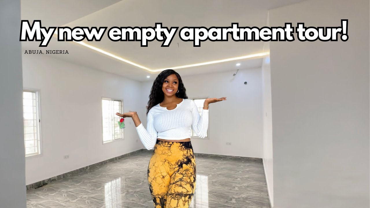 I MOVED! | My Abuja new empty apartment tour 2023 *2 bedroom apartment*