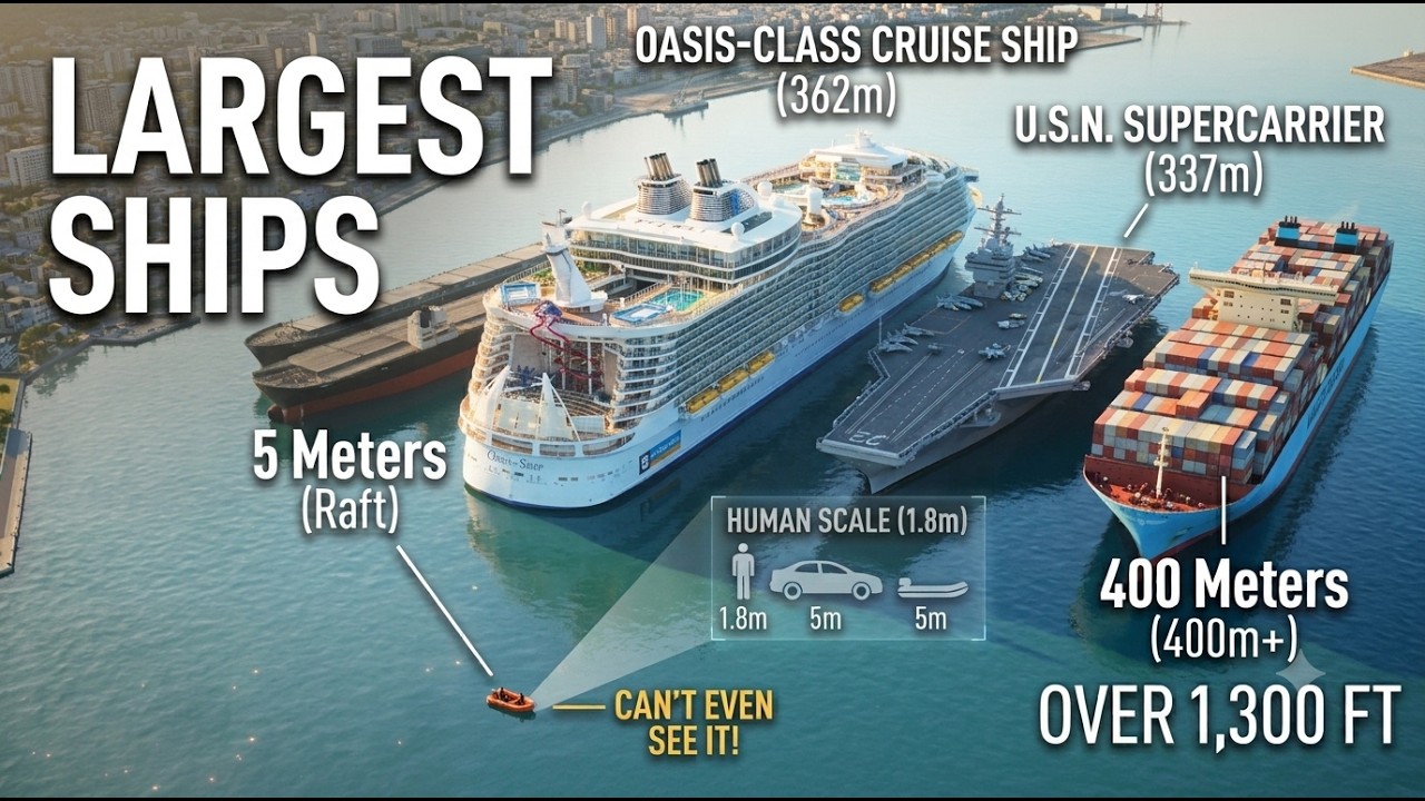 World's Largest Ships Comparison: Epic Cargo Ship Comparison