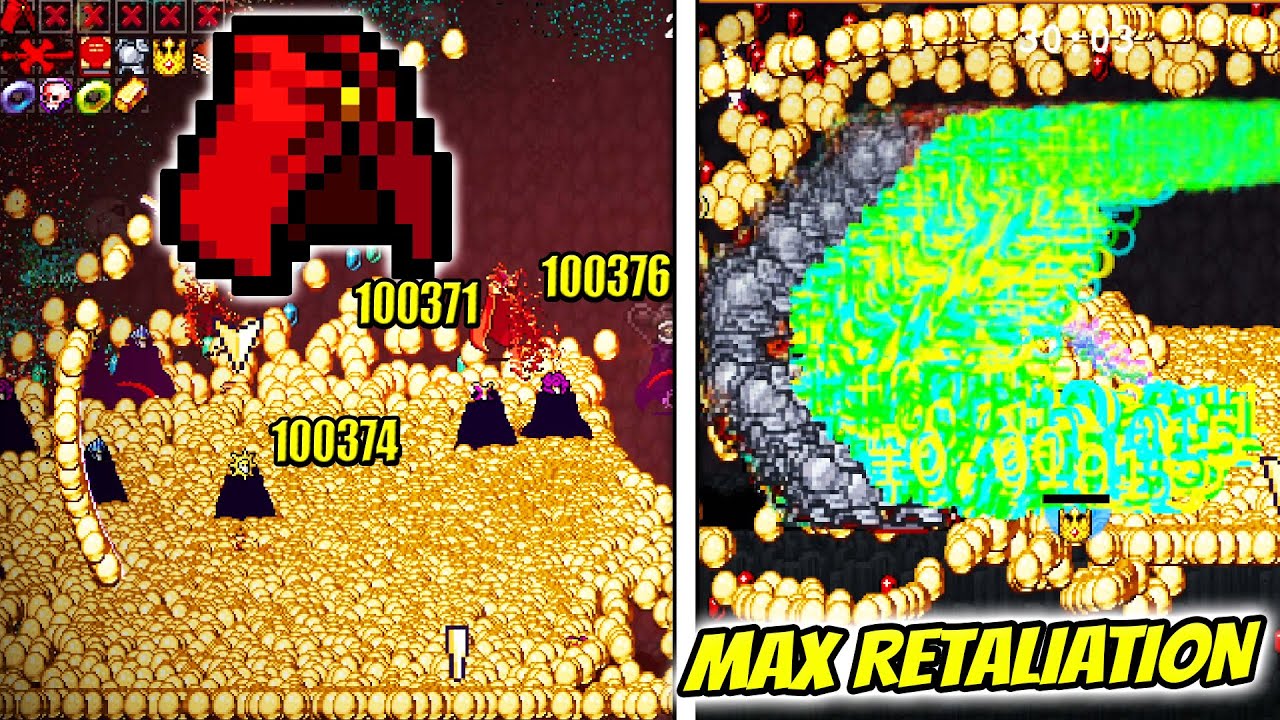 MAX Retaliatory is the most insane AFK Golden Egg Farm in Vampire Survivors