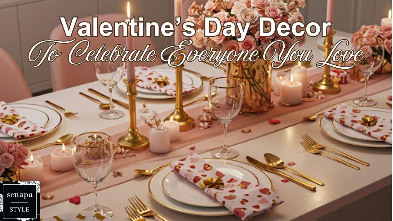 Valentine's Day Decor Ideas - Romantic Home Decor - Galentine's Day Celebration