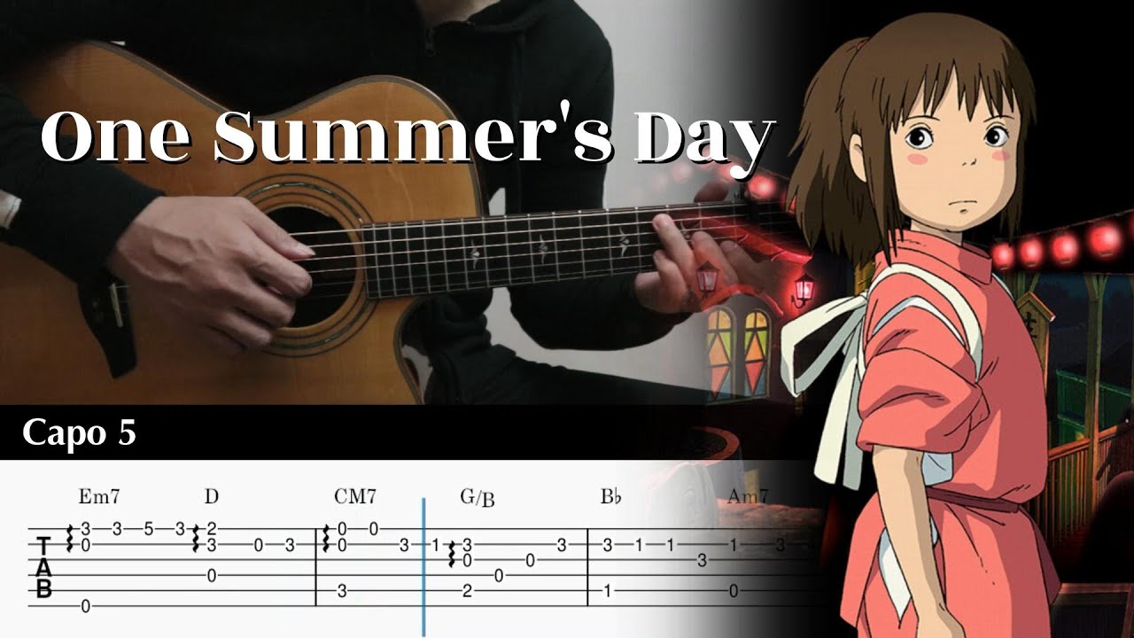 One Summer's Day - Spirited Away - Fingerstyle Guitar TAB Chords