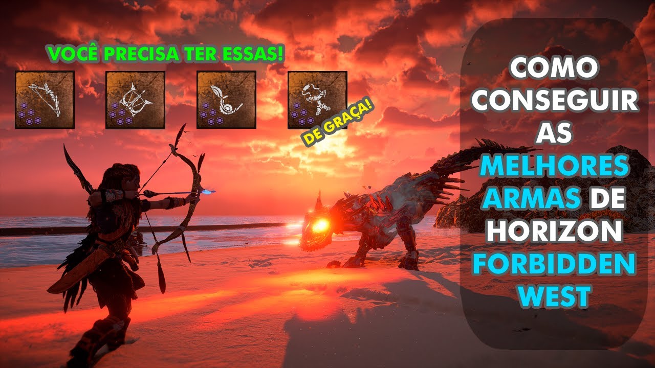 As melhores Armas do Horizon Forbidden West!