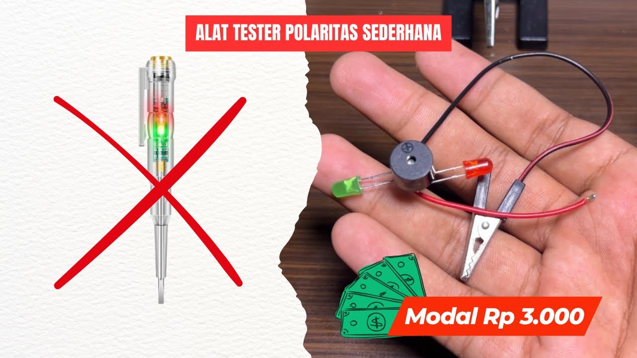 99% BELUM TAU! CARA BUAT TESTER POLARITAS DC SEDERHANA
