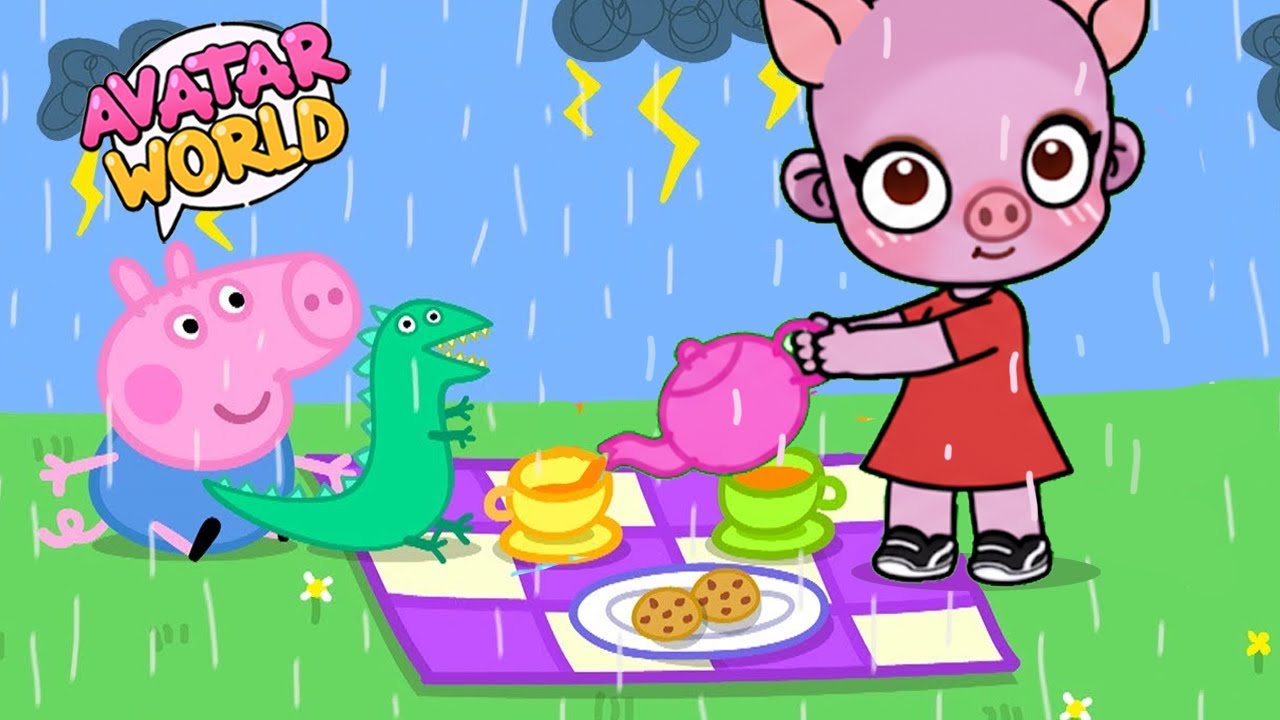 🐷 PEPPA PIG IN AVATAR WORLD ✨ Thunderstorm ⛈️
