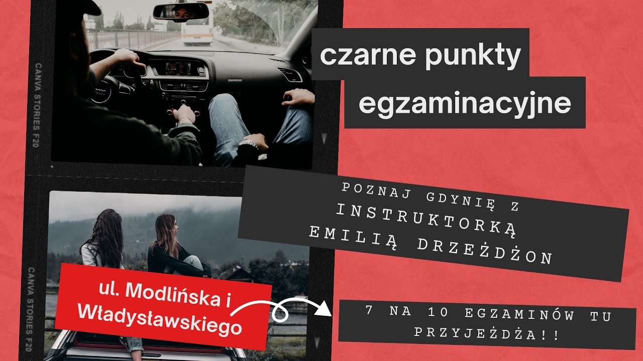 Czarne punkty egzaminacyjne - poznaj Gdynię z Emilką