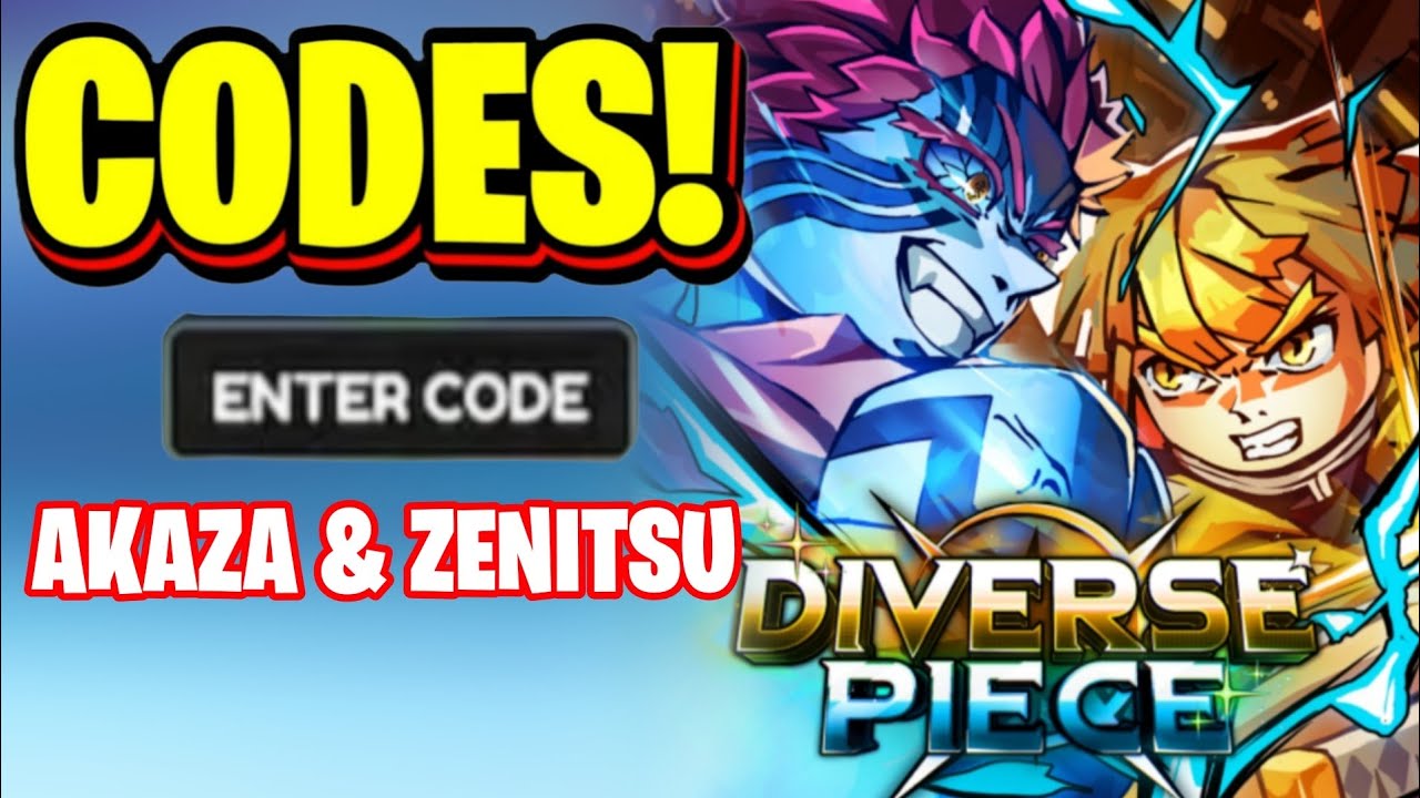 *AKAZA & ZENITSU* ALL INFINITY CASTLE UPDATE CODES FOR DIVERSE PIECE! ROBLOX DIVERSE PIECE CODES