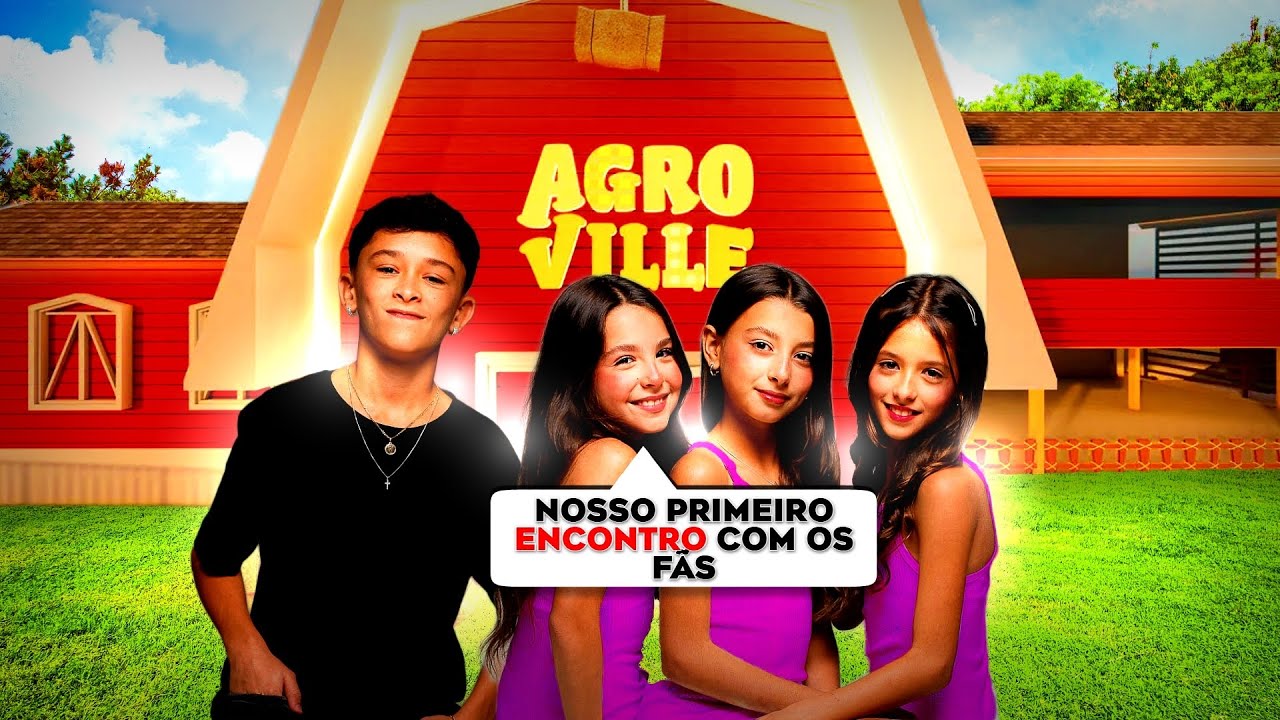 TRIGÊMEAS E RICARDINHO NO PRIMEIRO ENCONTRINHO COM FAS KO AGROVILLE!