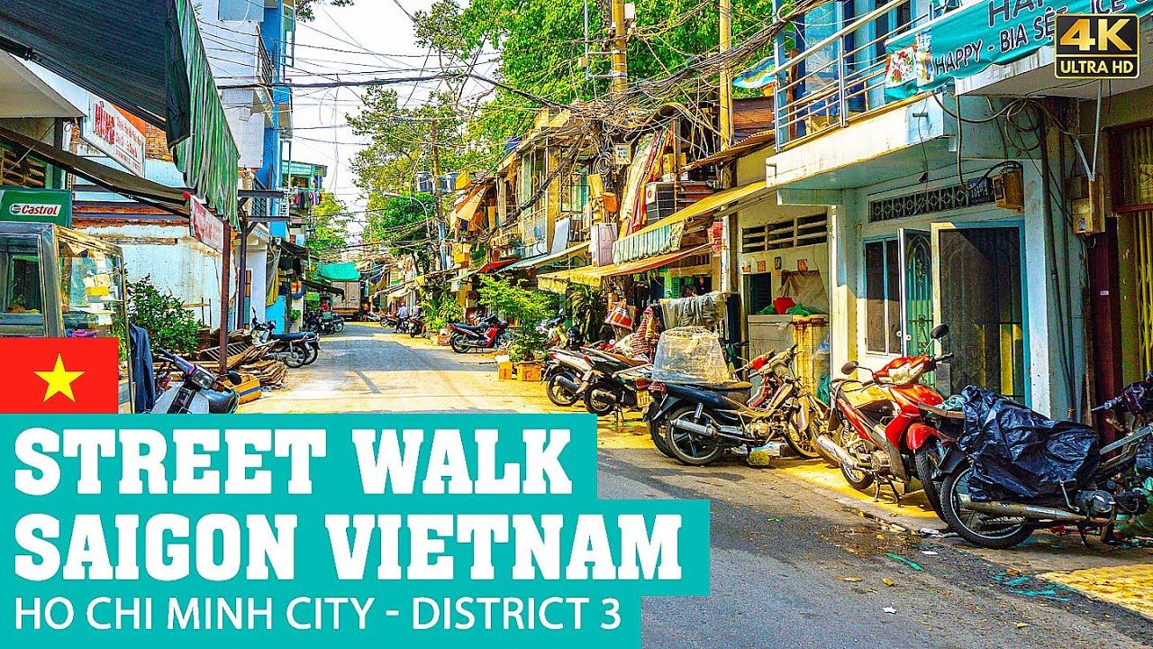 SAIGON Vietnam | HO CHI MINH City  | 4K Street Walking Tour NON-STOP