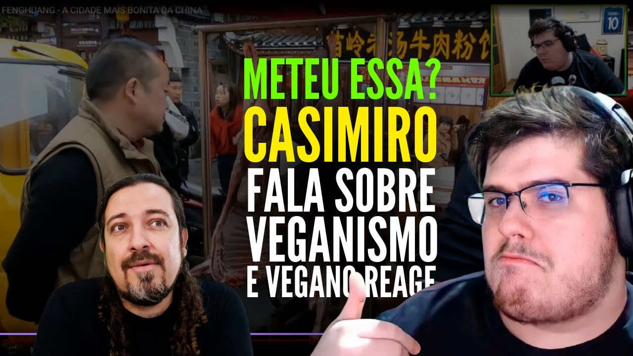 Meteu essa? Casimiro fala de veganismo e vegano reage
