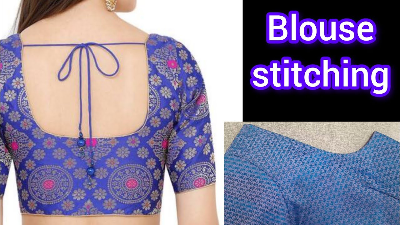 Blouse stitching good Finishing method beginners useful tips//Back front neck// cup shape tips