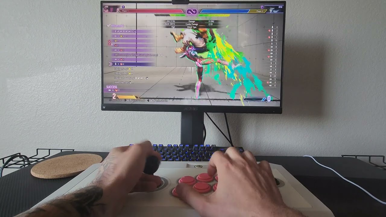 Street Fighter 6 - Juri - Advanced Trials Speedrun POV Tutorial