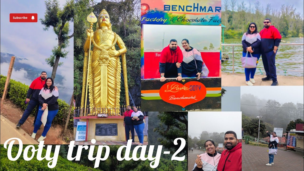 Day 2 of my ooty trip/doodabetta peak, tea& chocolate factory,ooty lake, coonoor 🌿🤗 very beautiful 😊