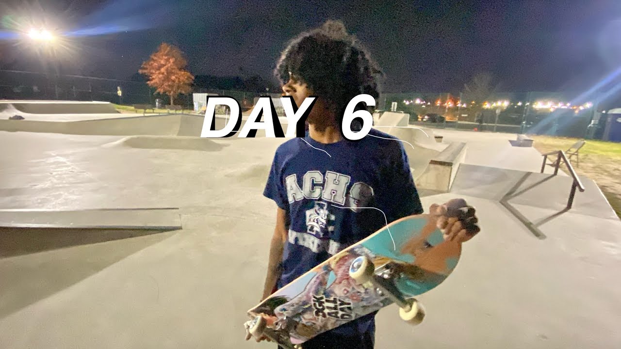 Day 6 of learning how to skateboard - We almost pop shuv it!