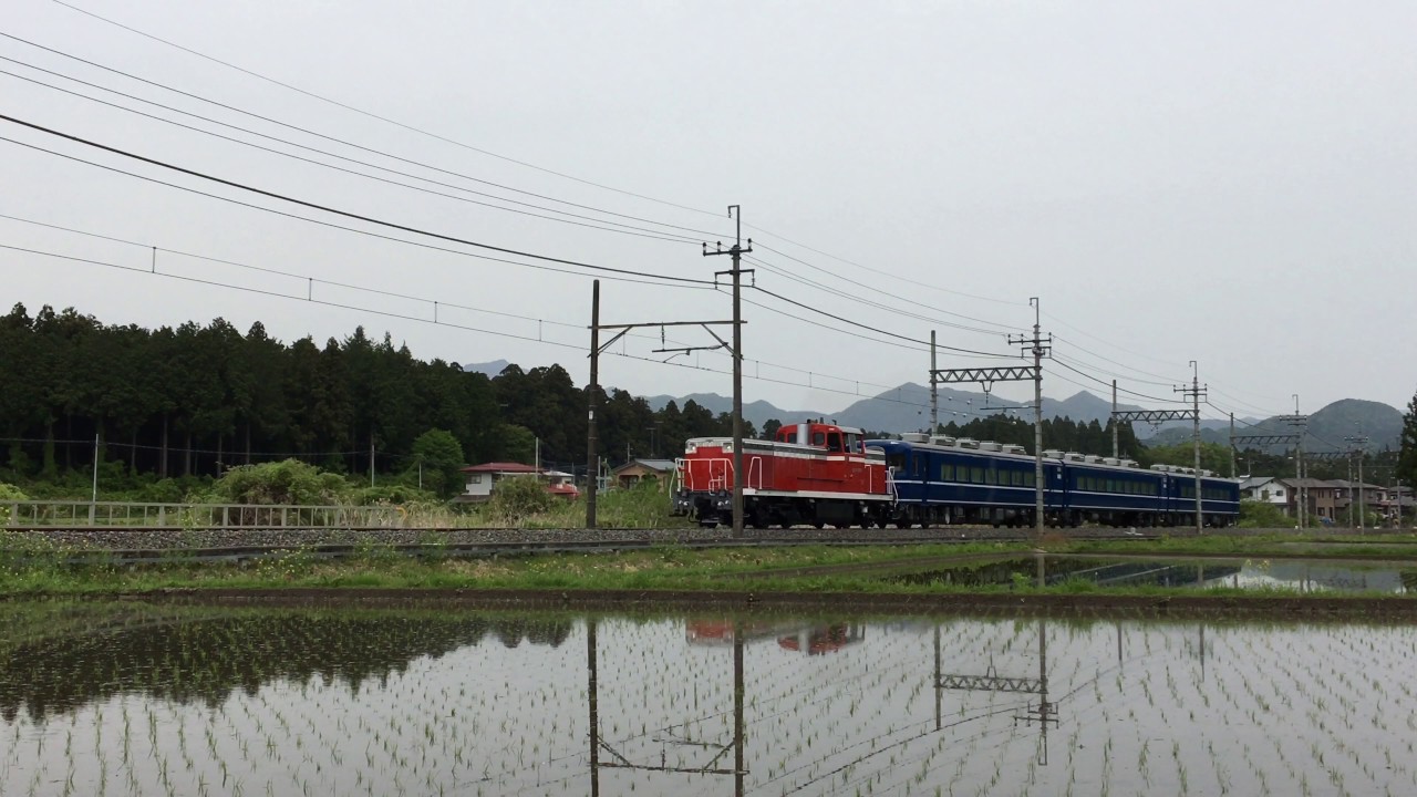 【東武】DE10-1099+東武14系3B(スハフ14 5+オハ14 1+スハフ14 1)『SL大樹編成東武鬼怒川線日中試運転』下今市・大谷向～大桑・東武ワールドスクエア～立岩信号所・鬼怒川温泉