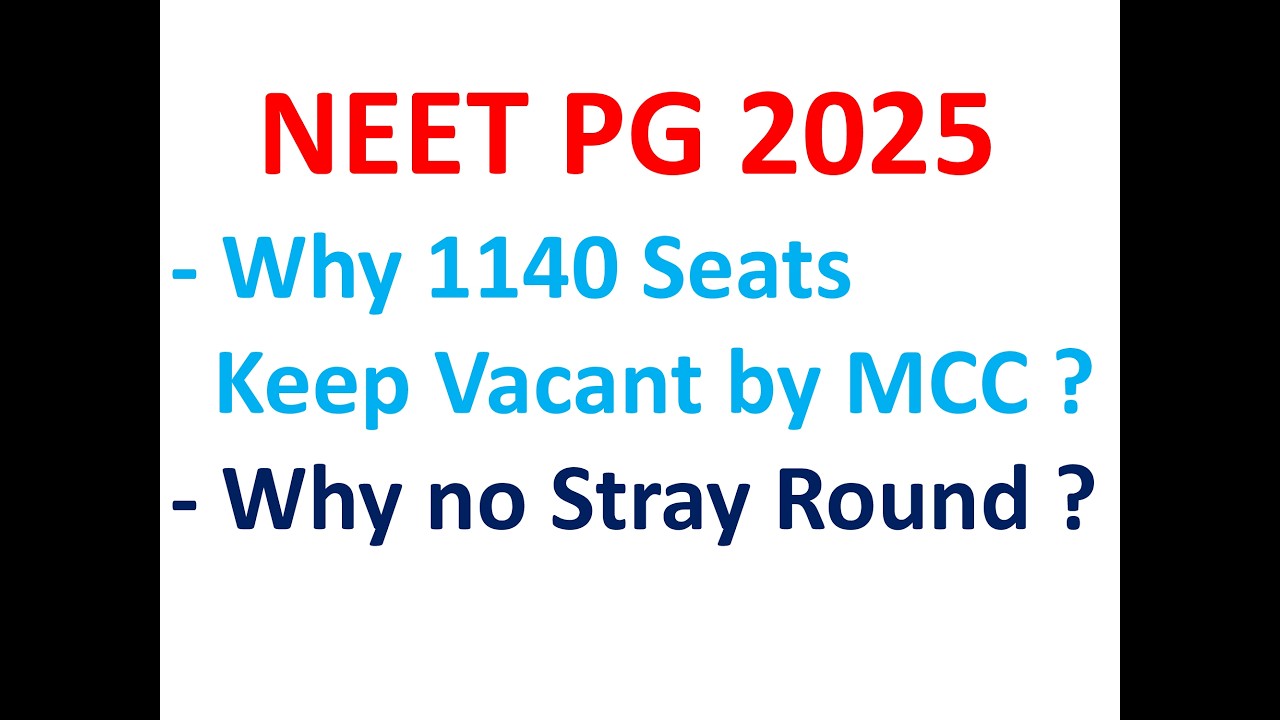 why no special stray round in neet pg 2025, expected cut off neet pg 2026, neet pg 2025 cut off