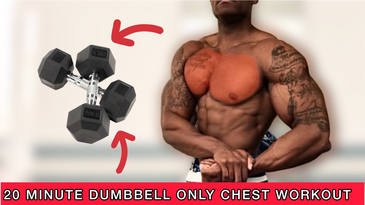 20 MINUTE CHEST WORKOUT (using ONLY TWO DUMBELLS) | FOLLOW ALONG