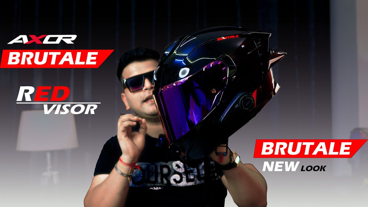 Axor Brutale New Look😍Axor Brutale Red Visor | Best Helmet under 10000? Axor Brutale Unboxing | Axor