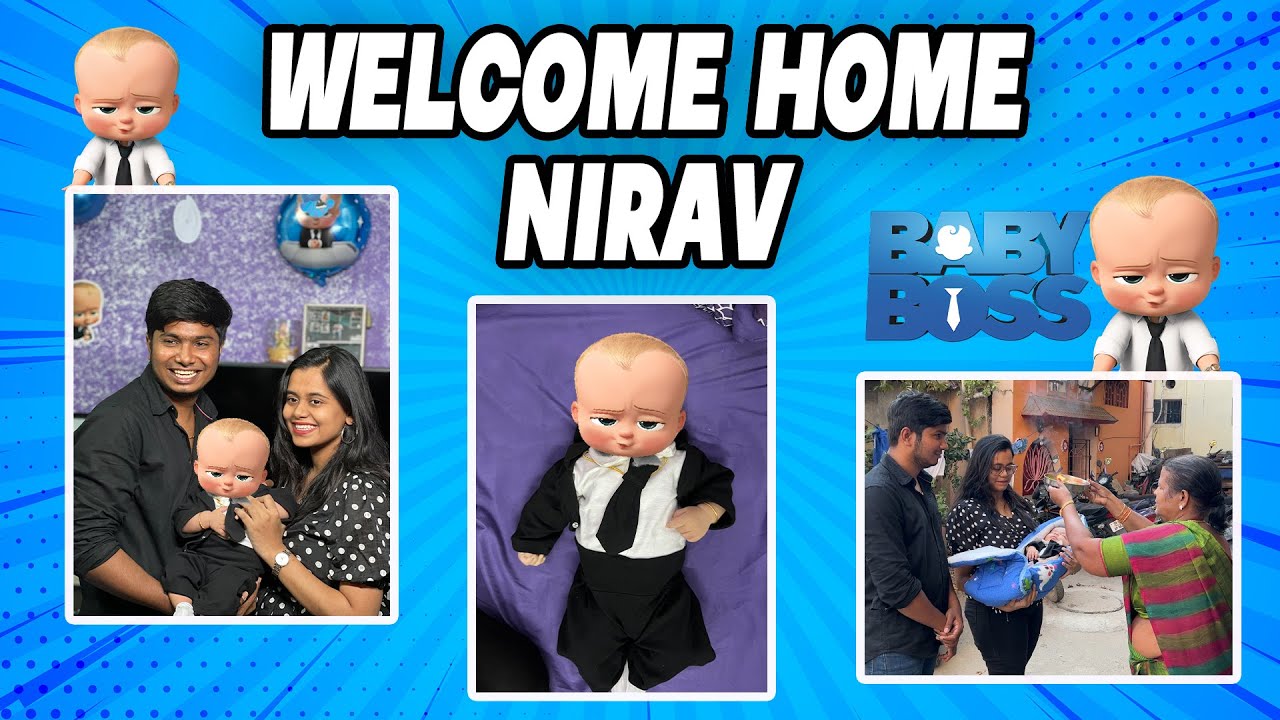 BossBaby Maathiriyae irukaan la! 😎😍 | Welcome Home Nirav😍 - Imsubu official