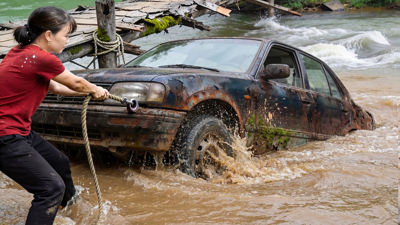Storm Mud and Tears | Genius Girl Restores a Dead Car Into a Monster Car