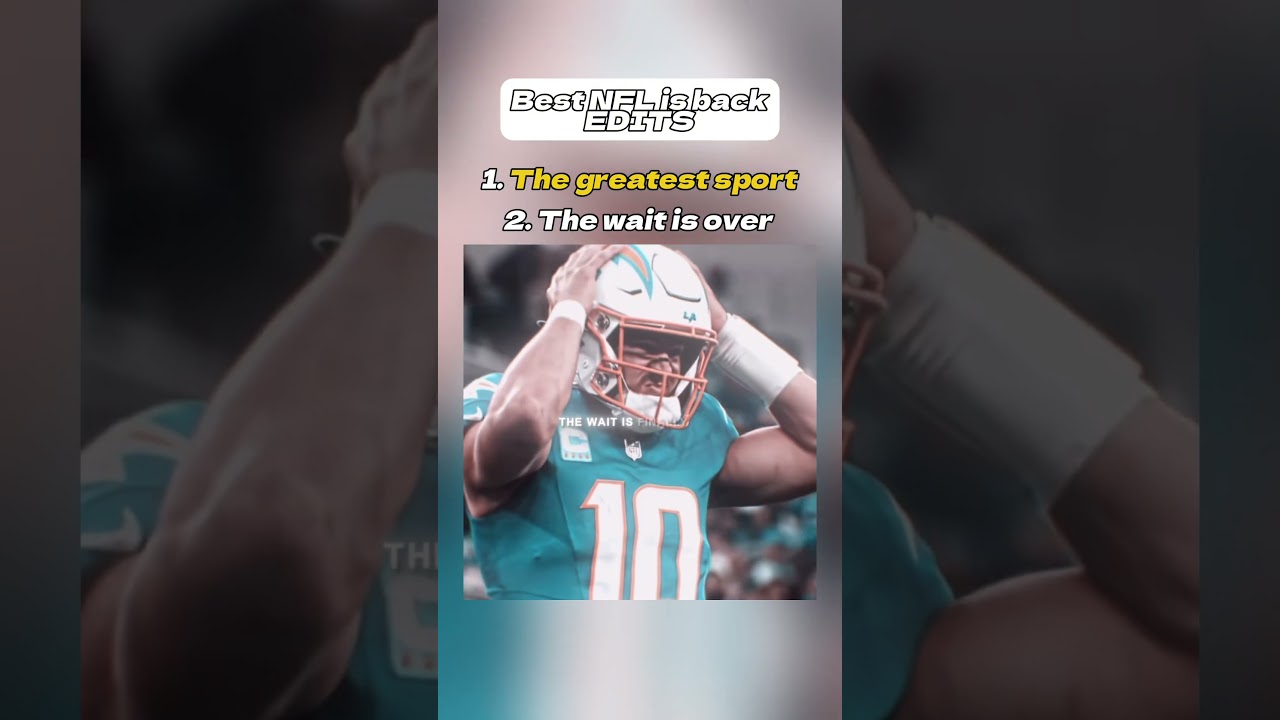 Best NFL is back edits 🔥 #nfl #tuffnut #football #shorts #edit #editing