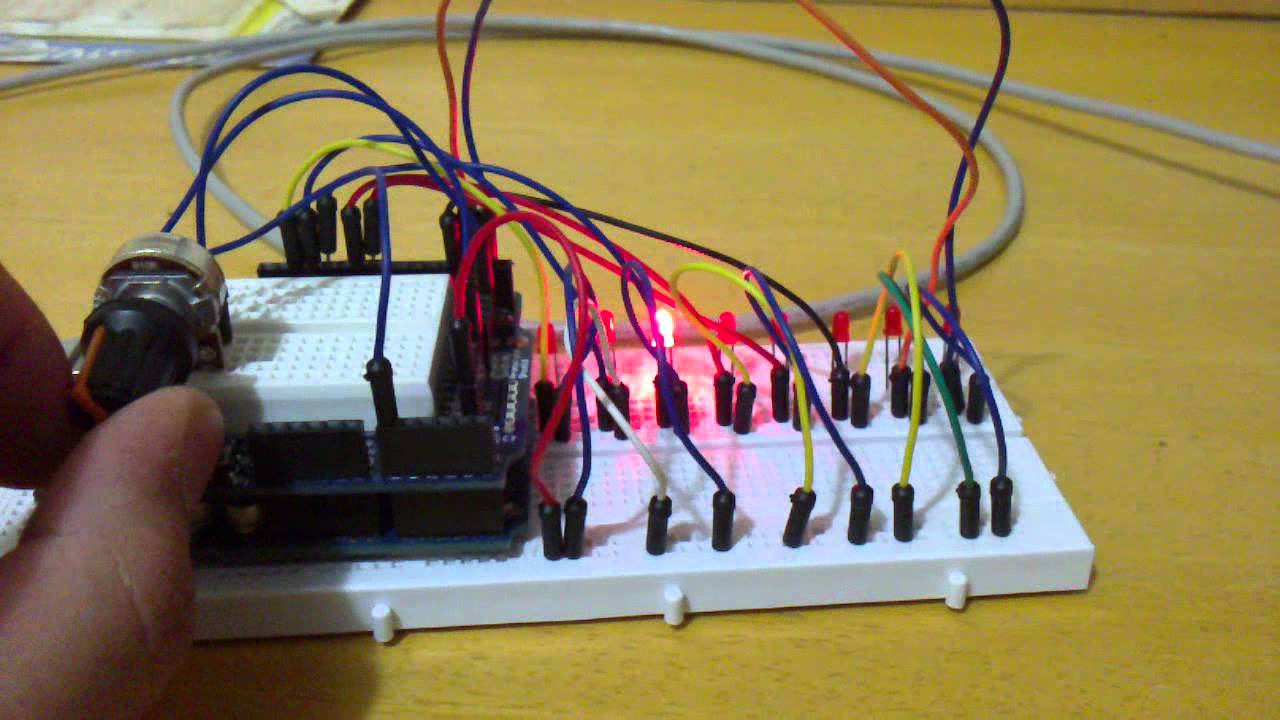Delay de LED`s com potenciometro - Arduino