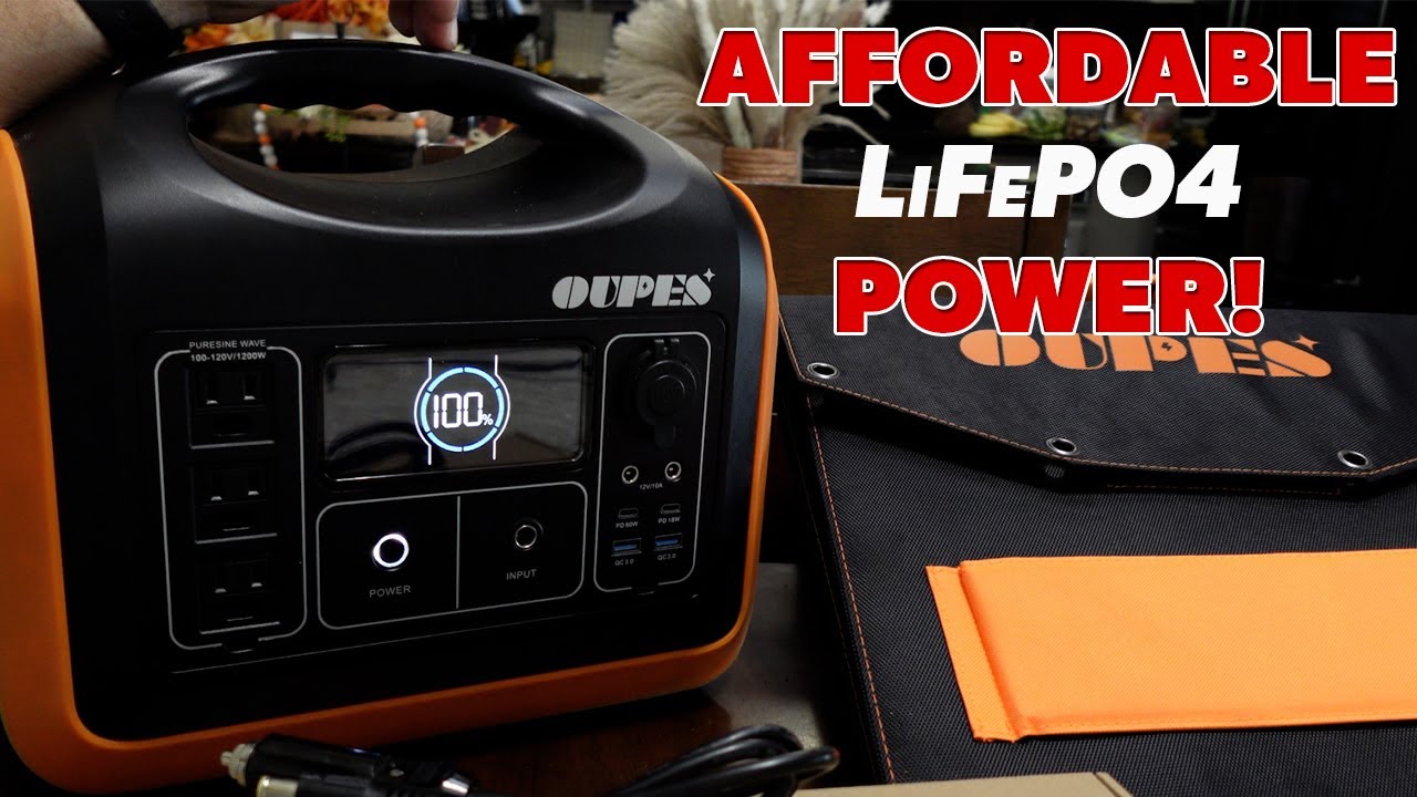 OUPES 1200w LiFePO4 Solar Generator Power Station Review